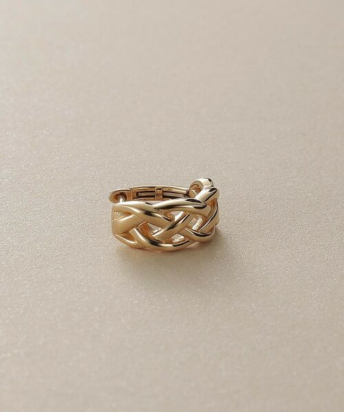 COCOSHNIK / ココシュニック ピアス・イヤリング | K10三つ編 ワンタッチピアス | 詳細2