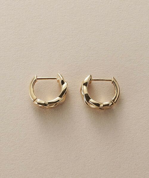 COCOSHNIK / ココシュニック ピアス・イヤリング | K10三つ編 ワンタッチピアス | 詳細3