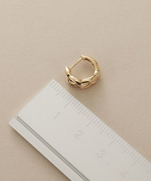 COCOSHNIK / ココシュニック ピアス・イヤリング | K10三つ編 ワンタッチピアス | 詳細4