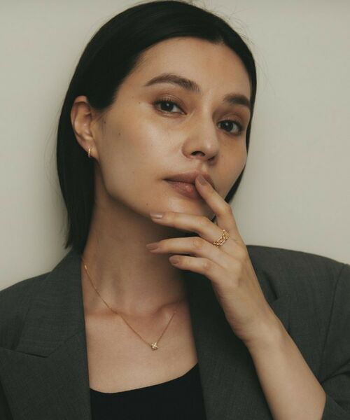 COCOSHNIK / ココシュニック ピアス・イヤリング | K18ダイヤモンド オーバーラップ ワンタッチピアス | 詳細6