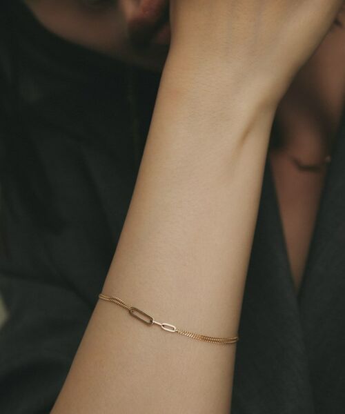 COCOSHNIK / ココシュニック ブレスレット・バングル | K10中空プリムキヘイループ ブレスレット | 詳細10
