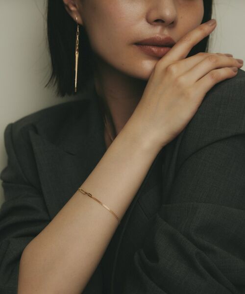 COCOSHNIK / ココシュニック ブレスレット・バングル | K10中空プリムキヘイループ ブレスレット | 詳細9