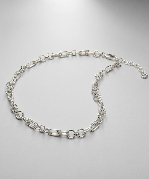 COCOSHNIK / ココシュニック ネックレス・ペンダント・チョーカー | シルバー ミックスチェーン ダブルリンクネックレス | 詳細1