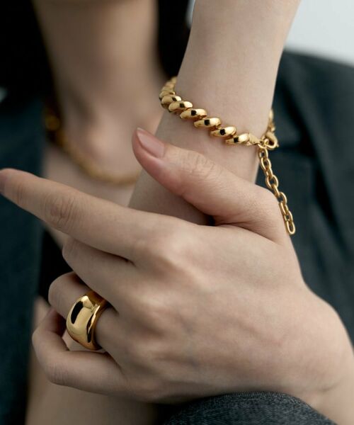 COCOSHNIK / ココシュニック ブレスレット・バングル | シルバー デザインチェーン サンマルコブレスレット GP | 詳細7