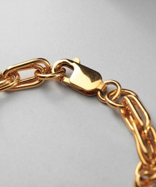 COCOSHNIK / ココシュニック ブレスレット・バングル | シルバー ミックスチェーン ダブルリンクブレスレット GP | 詳細3