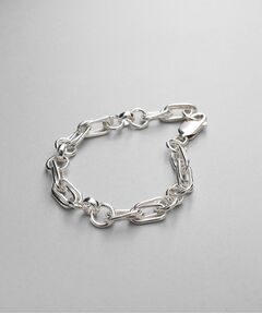 COCOSHNIK / ココシュニック ブレスレット・バングル | シルバー ミックスチェーン ダブルリンクブレスレット