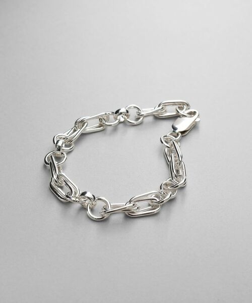 COCOSHNIK/ココシュニック シルバー ミックスチェーン ダブルリンクブレスレット シルバー(600) 18 COCOSHNIK/ココシュニック シルバー ミックスチェーン ダブルリンクブレスレット シルバー(600) 18