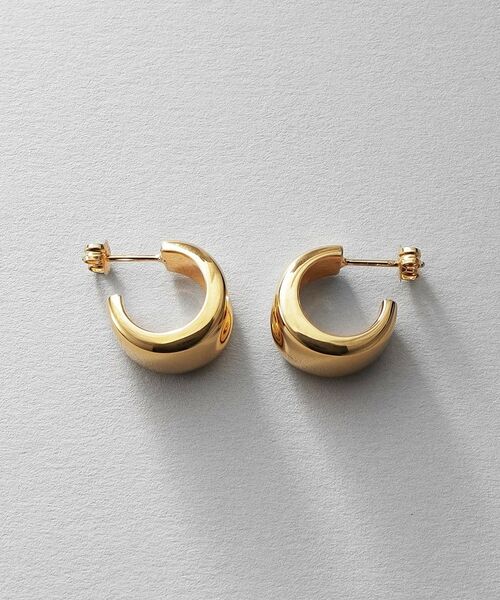 COCOSHNIK / ココシュニック ピアス・イヤリング | シルバー コンケイブピアス GP | 詳細3