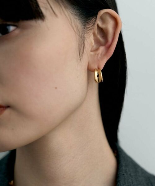 COCOSHNIK / ココシュニック ピアス・イヤリング | シルバー コンケイブピアス GP | 詳細9