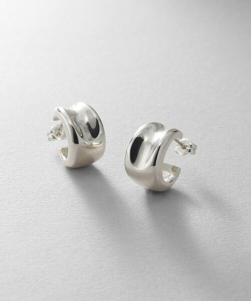 COCOSHNIK / ココシュニック ピアス・イヤリング | シルバー コンケイブピアス | 詳細1