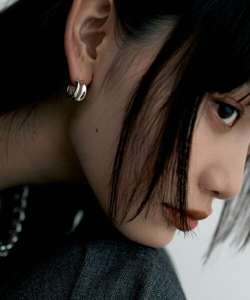 COCOSHNIK / ココシュニック ピアス・イヤリング | シルバー コンケイブピアス | 詳細7