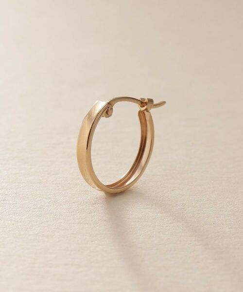 COCOSHNIK / ココシュニック ピアス・イヤリング | K10プレーンフープピアス | 詳細2
