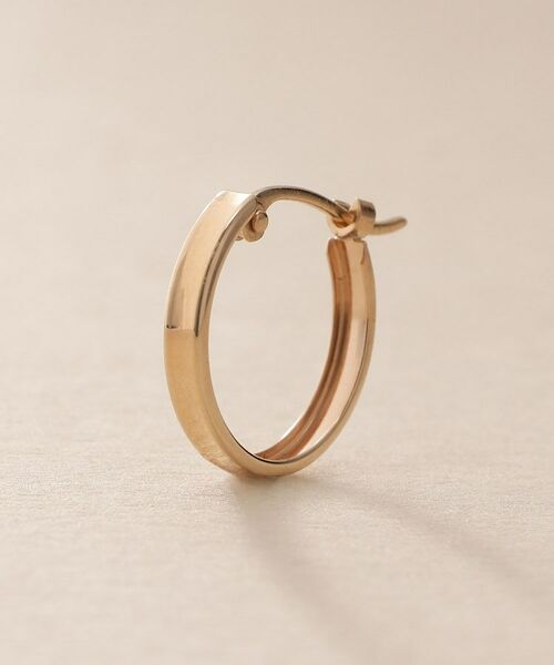 COCOSHNIK / ココシュニック ピアス・イヤリング | K10プレーンフープピアス | 詳細3