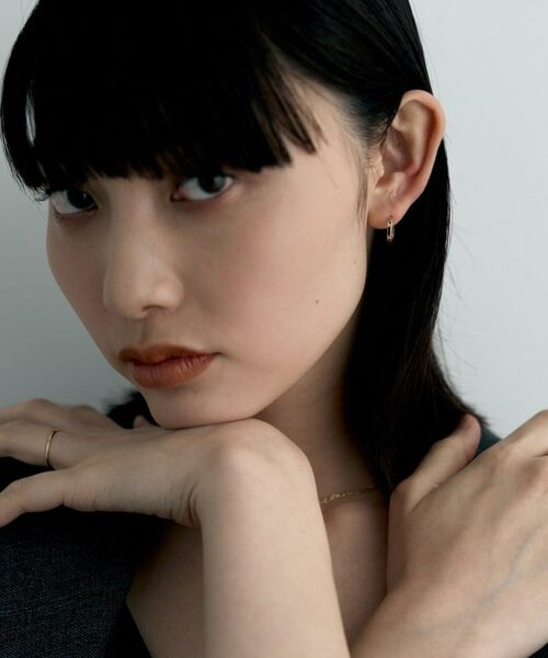 COCOSHNIK / ココシュニック ピアス・イヤリング | K10プレーンフープピアス | 詳細7