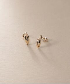 COCOSHNIK / ココシュニック ピアス・イヤリング | K10ドームクロスアーチピアス