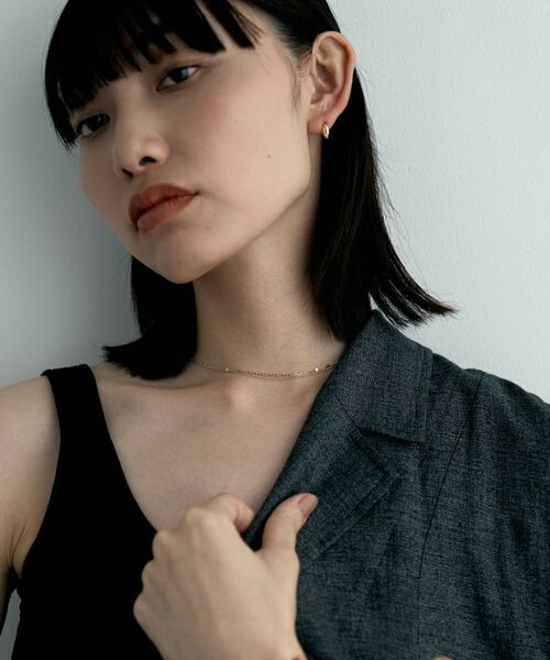 COCOSHNIK / ココシュニック ピアス・イヤリング | K10ドームクロスアーチピアス | 詳細6