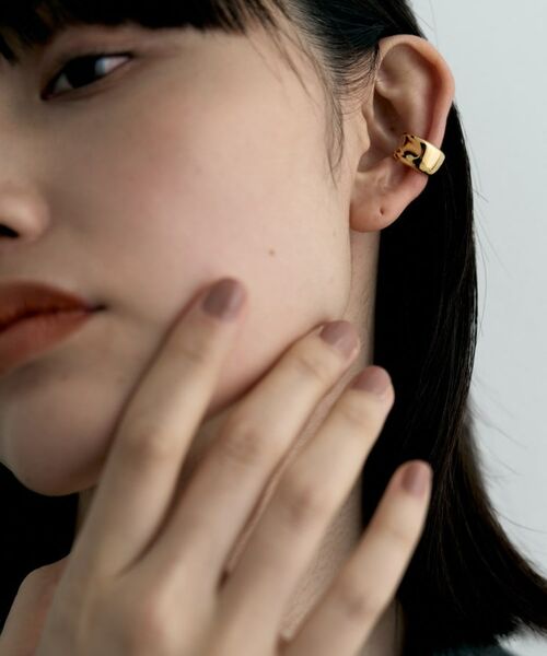 COCOSHNIK / ココシュニック ピアス・イヤリング | シルバー コンケイブイヤカフ GP | 詳細6