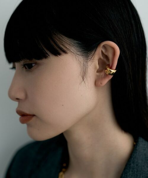 COCOSHNIK / ココシュニック ピアス・イヤリング | シルバー コンケイブイヤカフ GP | 詳細7