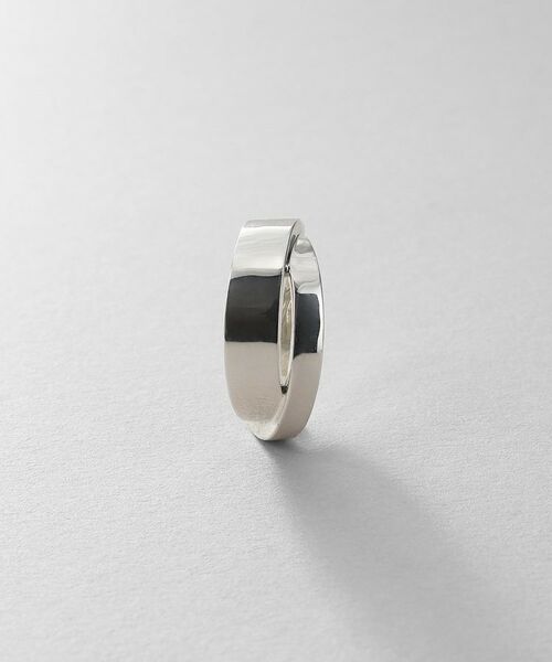 COCOSHNIK / ココシュニック ピアス・イヤリング | シルバー フラットオーバルクロスイヤカフ | 詳細2