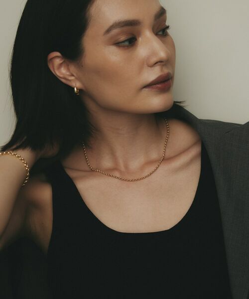 COCOSHNIK / ココシュニック ネックレス・ペンダント・チョーカー | K18中空ハーフラウンド ネックレス | 詳細7