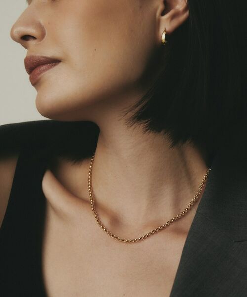 COCOSHNIK / ココシュニック ネックレス・ペンダント・チョーカー | K18中空ハーフラウンド ネックレス | 詳細8