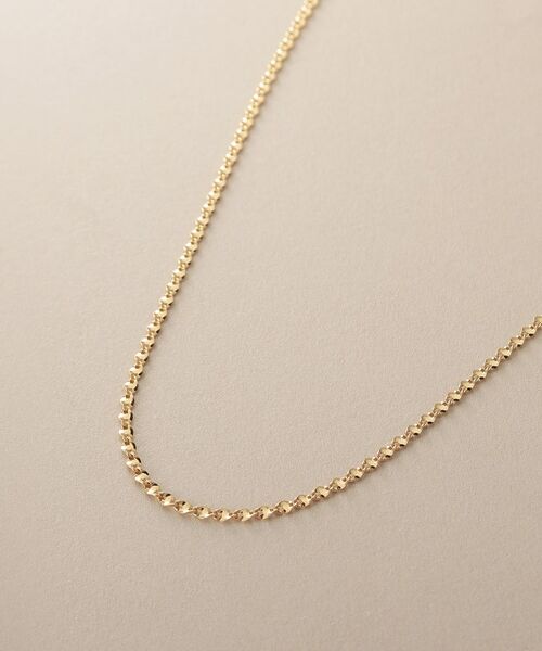 COCOSHNIK / ココシュニック ネックレス・ペンダント・チョーカー | K18ツイストエクレア ネックレス細 | 詳細2