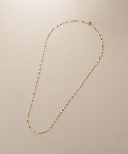 COCOSHNIK / ココシュニック ネックレス・ペンダント・チョーカー | K18ツイストエクレア ネックレス細 | 詳細4