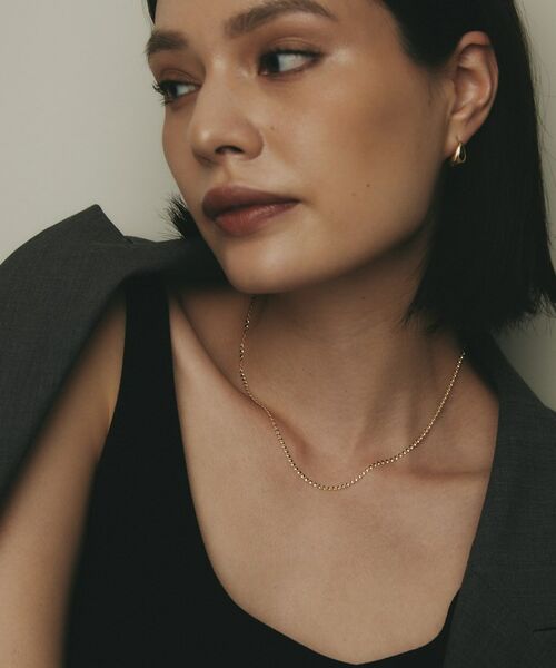 COCOSHNIK / ココシュニック ネックレス・ペンダント・チョーカー | K18ツイストエクレア ネックレス細 | 詳細7