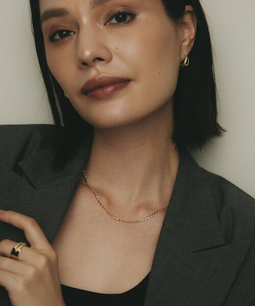 COCOSHNIK / ココシュニック ネックレス・ペンダント・チョーカー | K18ツイストエクレア ネックレス太 | 詳細7