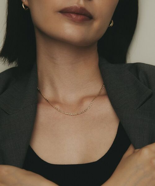 COCOSHNIK / ココシュニック ネックレス・ペンダント・チョーカー | K18ツイストエクレア ネックレス太 | 詳細8