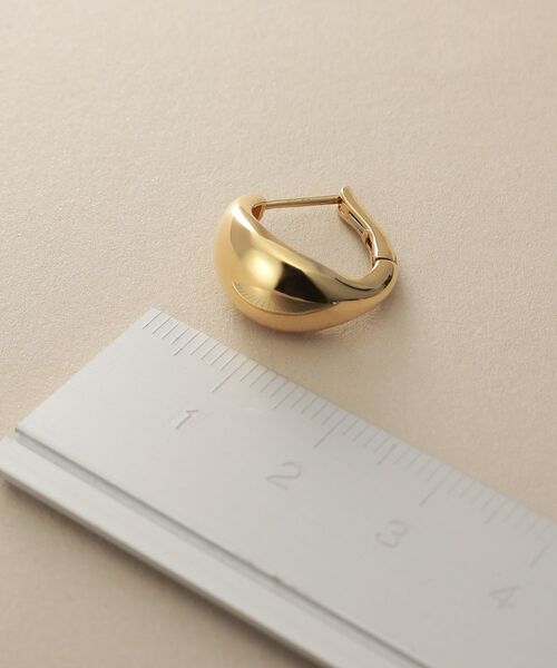 COCOSHNIK / ココシュニック ピアス・イヤリング | K18ペアシェイプ ワンタッチピアス大 | 詳細4