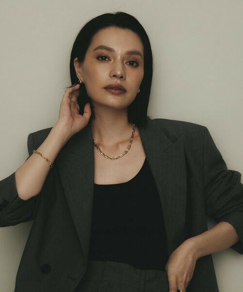 COCOSHNIK / ココシュニック ピアス・イヤリング | K18ペアシェイプ ワンタッチピアス大 | 詳細6