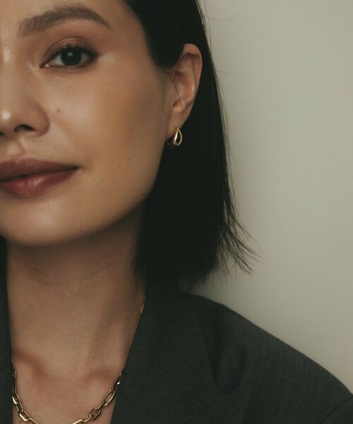 COCOSHNIK / ココシュニック ピアス・イヤリング | K18ペアシェイプ ワンタッチピアス大 | 詳細7