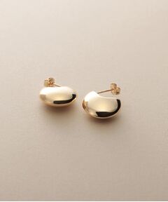 COCOSHNIK / ココシュニック ピアス・イヤリング | K10中空しのぎフラット スタッズピアス