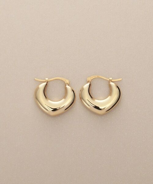 COCOSHNIK / ココシュニック ピアス・イヤリング | K10中空アラベスクシェイプ フープピアス | 詳細3