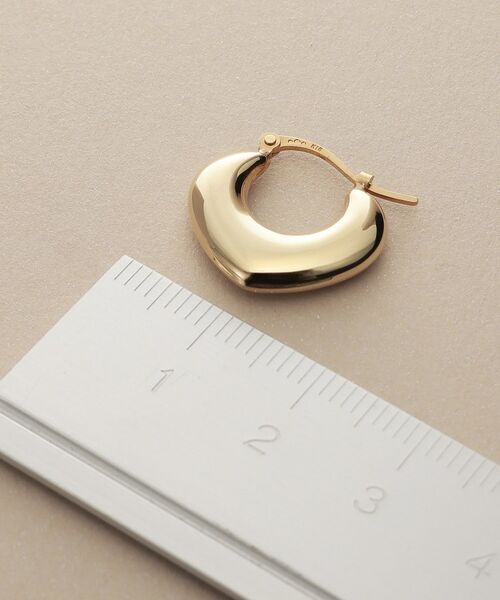 COCOSHNIK / ココシュニック ピアス・イヤリング | K10中空アラベスクシェイプ フープピアス | 詳細4