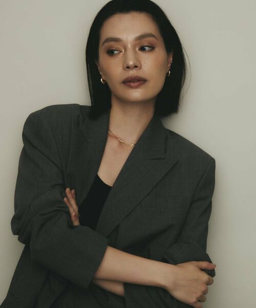 COCOSHNIK / ココシュニック ピアス・イヤリング | K10中空アラベスクシェイプ フープピアス | 詳細6