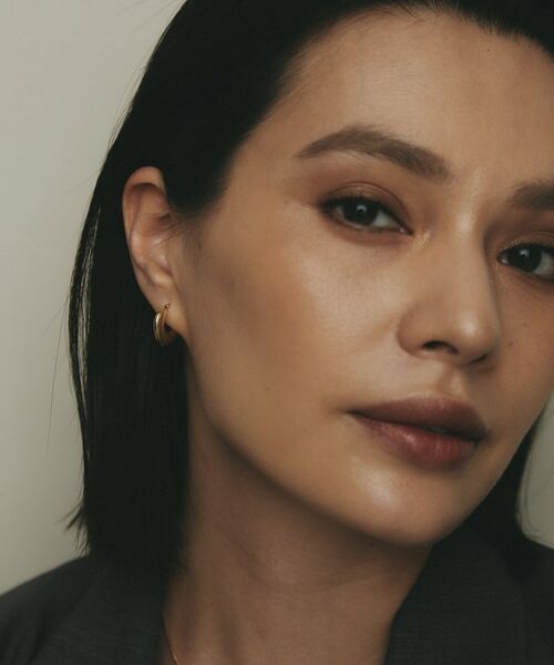 COCOSHNIK / ココシュニック ピアス・イヤリング | K10中空アラベスクシェイプ フープピアス | 詳細8