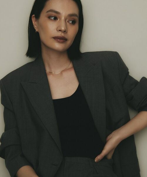 COCOSHNIK / ココシュニック ピアス・イヤリング | K10中空ハートシェイプ フープピアス | 詳細6