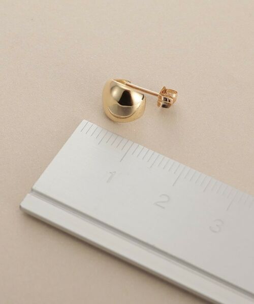 COCOSHNIK / ココシュニック ピアス・イヤリング | K10ファンシェイプ スタッズピアス | 詳細4