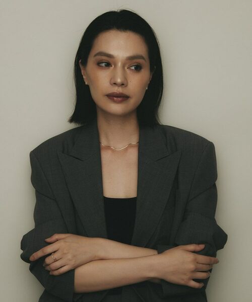 COCOSHNIK / ココシュニック ピアス・イヤリング | K10ファンシェイプ スタッズピアス | 詳細6