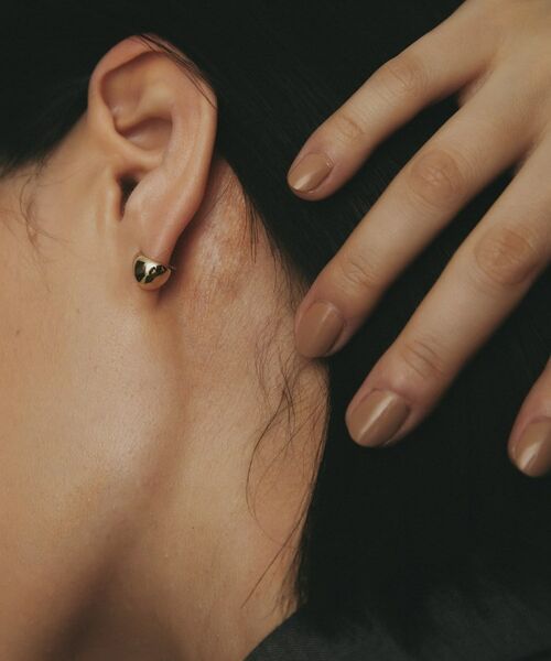 COCOSHNIK / ココシュニック ピアス・イヤリング | K10ファンシェイプ スタッズピアス | 詳細8