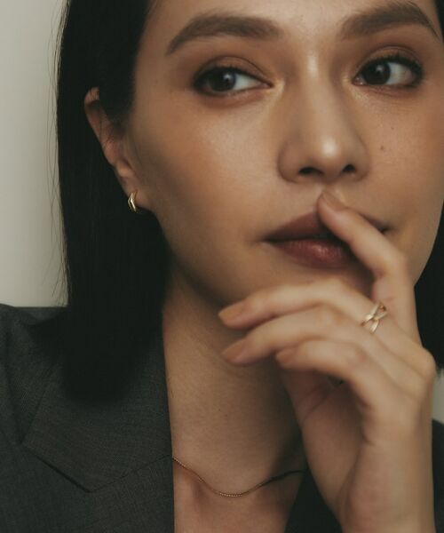 COCOSHNIK / ココシュニック ピアス・イヤリング | K10面取りトラペーズ スタッズピアス | 詳細8