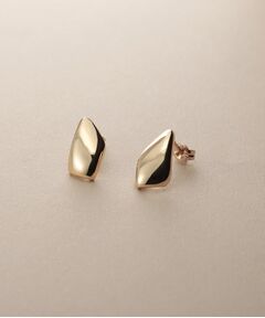 COCOSHNIK / ココシュニック ピアス・イヤリング | K10甲丸ラップ スタッズピアス