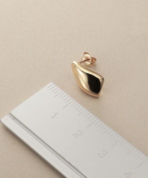 COCOSHNIK / ココシュニック ピアス・イヤリング | K10甲丸ラップ スタッズピアス | 詳細4