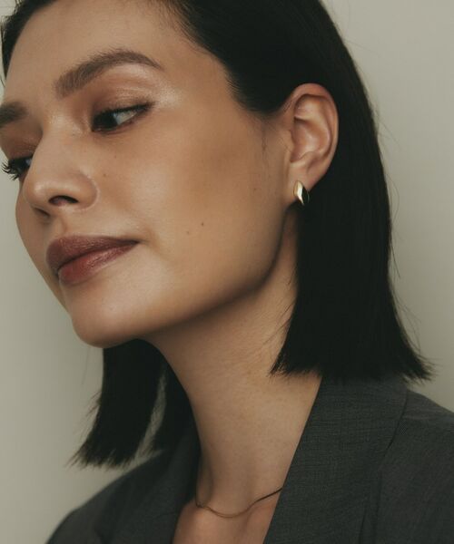 COCOSHNIK / ココシュニック ピアス・イヤリング | K10甲丸ラップ スタッズピアス | 詳細7