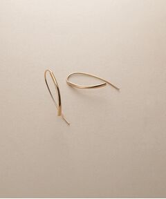 COCOSHNIK / ココシュニック ピアス・イヤリング | K10中空マーキス フックピアス