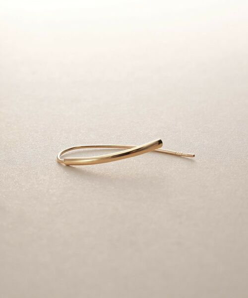 COCOSHNIK / ココシュニック ピアス・イヤリング | K10中空マーキス フックピアス | 詳細2