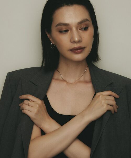 COCOSHNIK / ココシュニック ピアス・イヤリング | K10中空マーキス フックピアス | 詳細6