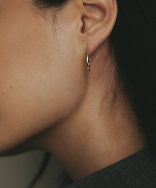 COCOSHNIK / ココシュニック ピアス・イヤリング | K10中空マーキス フックピアス | 詳細8